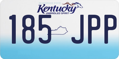 KY license plate 185JPP