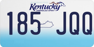 KY license plate 185JQQ