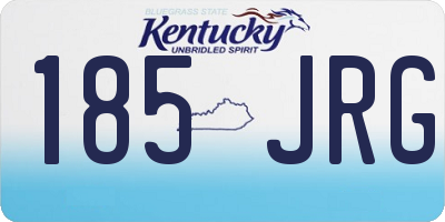 KY license plate 185JRG