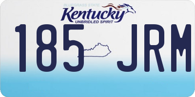 KY license plate 185JRM