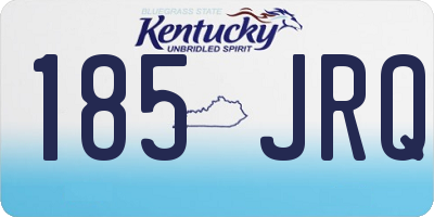 KY license plate 185JRQ