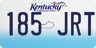 KY license plate 185JRT