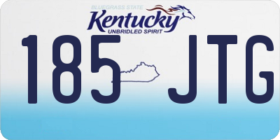 KY license plate 185JTG