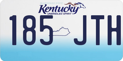 KY license plate 185JTH