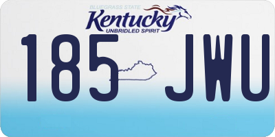 KY license plate 185JWU