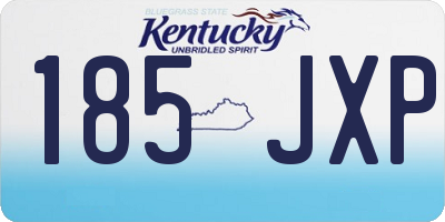 KY license plate 185JXP