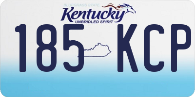 KY license plate 185KCP