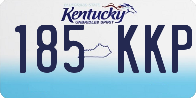 KY license plate 185KKP