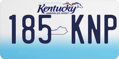 KY license plate 185KNP