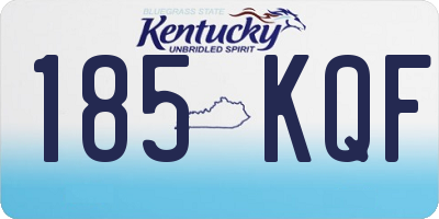 KY license plate 185KQF