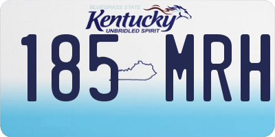 KY license plate 185MRH