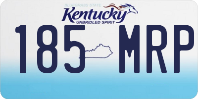 KY license plate 185MRP