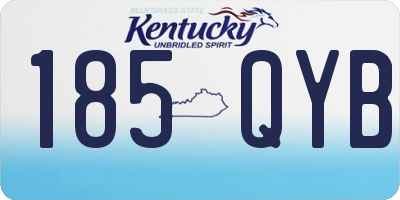 KY license plate 185QYB