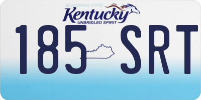 KY license plate 185SRT