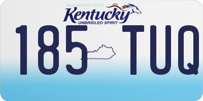KY license plate 185TUQ