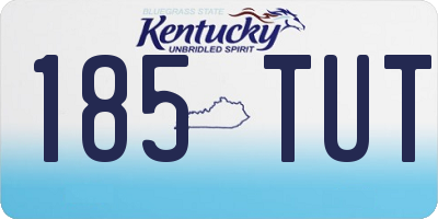 KY license plate 185TUT