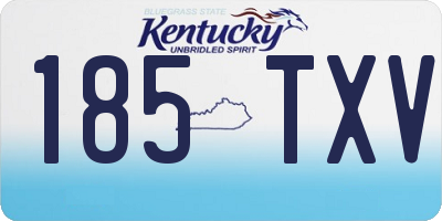 KY license plate 185TXV