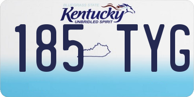 KY license plate 185TYG