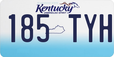 KY license plate 185TYH