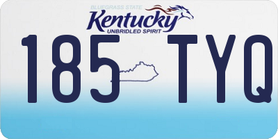 KY license plate 185TYQ