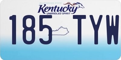 KY license plate 185TYW