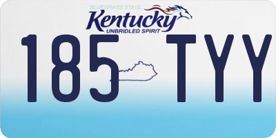 KY license plate 185TYY
