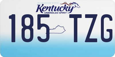 KY license plate 185TZG