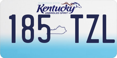 KY license plate 185TZL