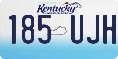 KY license plate 185UJH