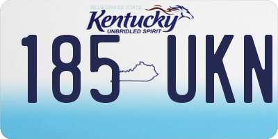 KY license plate 185UKN