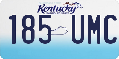 KY license plate 185UMC