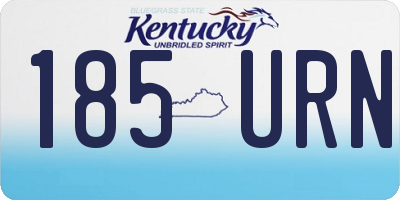 KY license plate 185URN