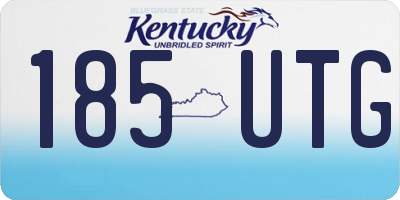 KY license plate 185UTG