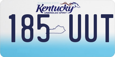 KY license plate 185UUT