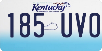 KY license plate 185UVO