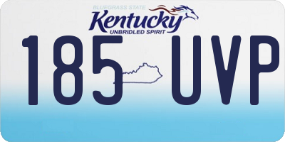 KY license plate 185UVP
