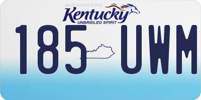 KY license plate 185UWM