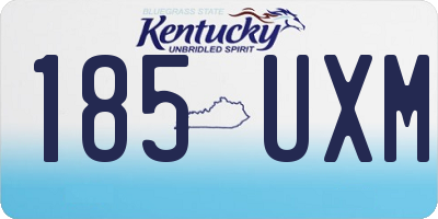 KY license plate 185UXM