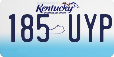 KY license plate 185UYP