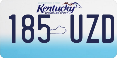 KY license plate 185UZD
