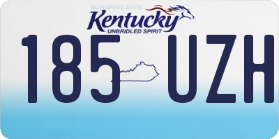 KY license plate 185UZH