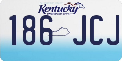 KY license plate 186JCJ