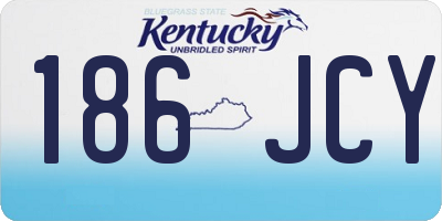 KY license plate 186JCY