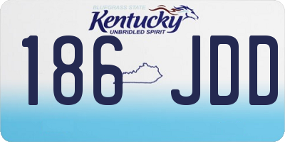 KY license plate 186JDD