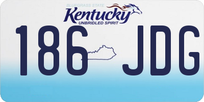 KY license plate 186JDG