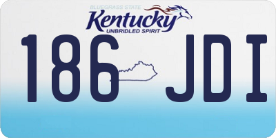 KY license plate 186JDI