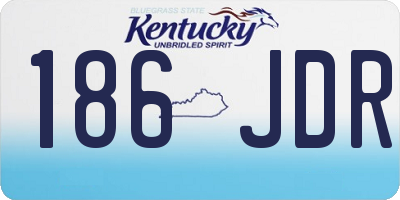KY license plate 186JDR