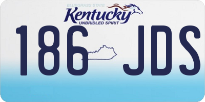 KY license plate 186JDS