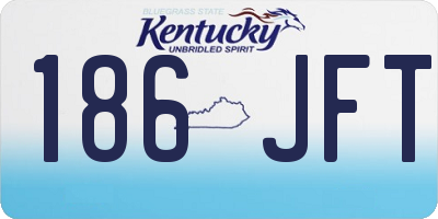 KY license plate 186JFT