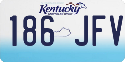 KY license plate 186JFV